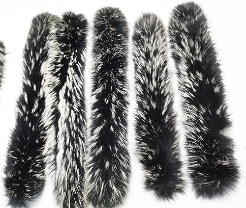 Real Fur Collar Women Bib Fur Scarf Raccoon Fur Collar Bib Head Hat Men's Fur Universal Collar whitetip7015