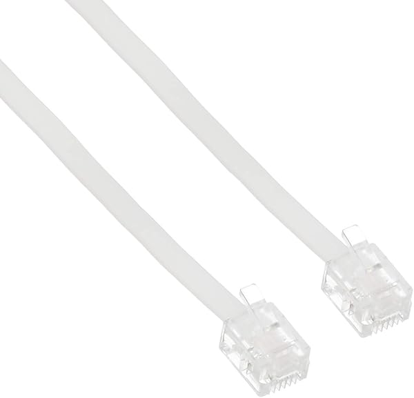サンワサプライ エコロジー電話ケーブル(ノーマル) 白 1m TEL-EN-1N2 - 5