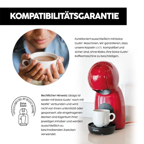 Ubago Kaffeee in Kapseln Cappuccino Caramel, Kompatible Kapseln Dolce Gusto, Angebot mit 48 Stück