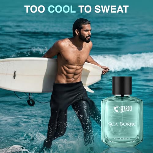 Image of BEARDO Sea Borne Eau De Parfum for Man, 50ml | Long Lasting Fragrance | Perfume For Man | Citrus, Fresh & Aquatic | Gift For Men | Husband | Boyfriend
