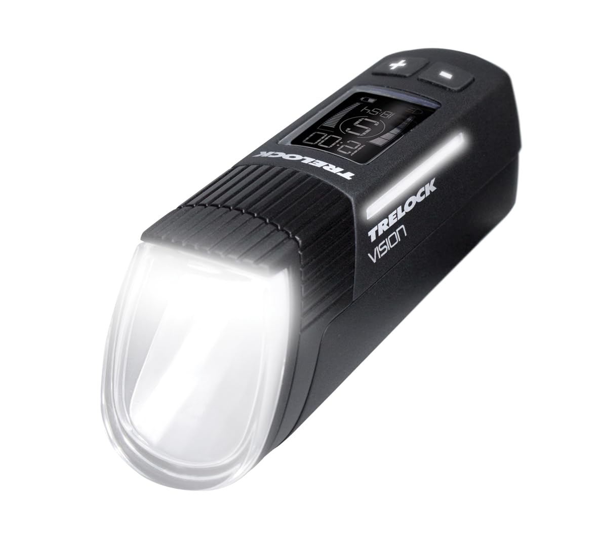 TRELOCK Fahrradlicht Set, LS 760 I-GO Vision 100 LUX und LS740 VECT Rücklicht mit Bremslichtfunktion, USB Aufladbar