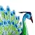 BAENRCY Small Peacock Statue Animal Sculpture Garden Decoration Metal Yard Art for Yard Outdoor Decoration (Green)