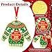 Kathfly 3 Pcs Christmas Ugly Sweater Metal Medal Award 1st 2nd 3rd Place Award Medals for Ugly Sweater Contest Includes Neck Ribbon Christmas Tree Ornaments for Xmas Holiday Party Favors (Stylish)