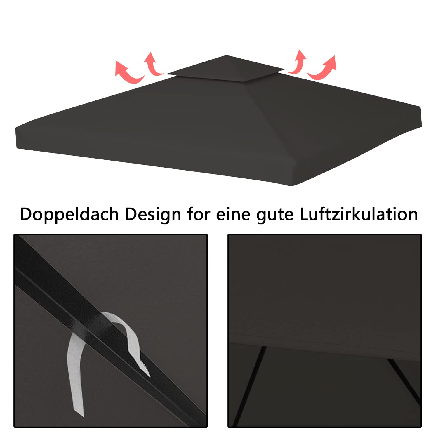 Outsunny Paviljoen Partytent Voor In De Tuin Partytent Tu Feesttent Dubbel Dak 3 X 4 M Donkergrijs Outsunny Paviljoen Partytent Voor In De Tuin Partytent Tu Feesttent Dubbel Dak 3 X 4 M Donkergrijs