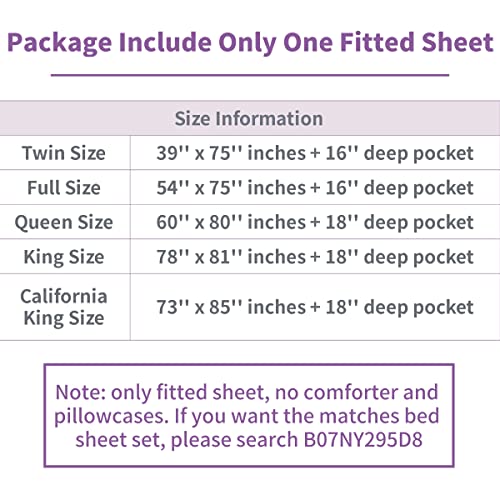 Winlife Queen Fitted Sheet Only - 100% Long Staple Cotton - Deep Pocket Fits Mattress Upto 18 Inches - Bohemian Paisley Printed Fitted Sheet (Camel Paisley) #TOP5