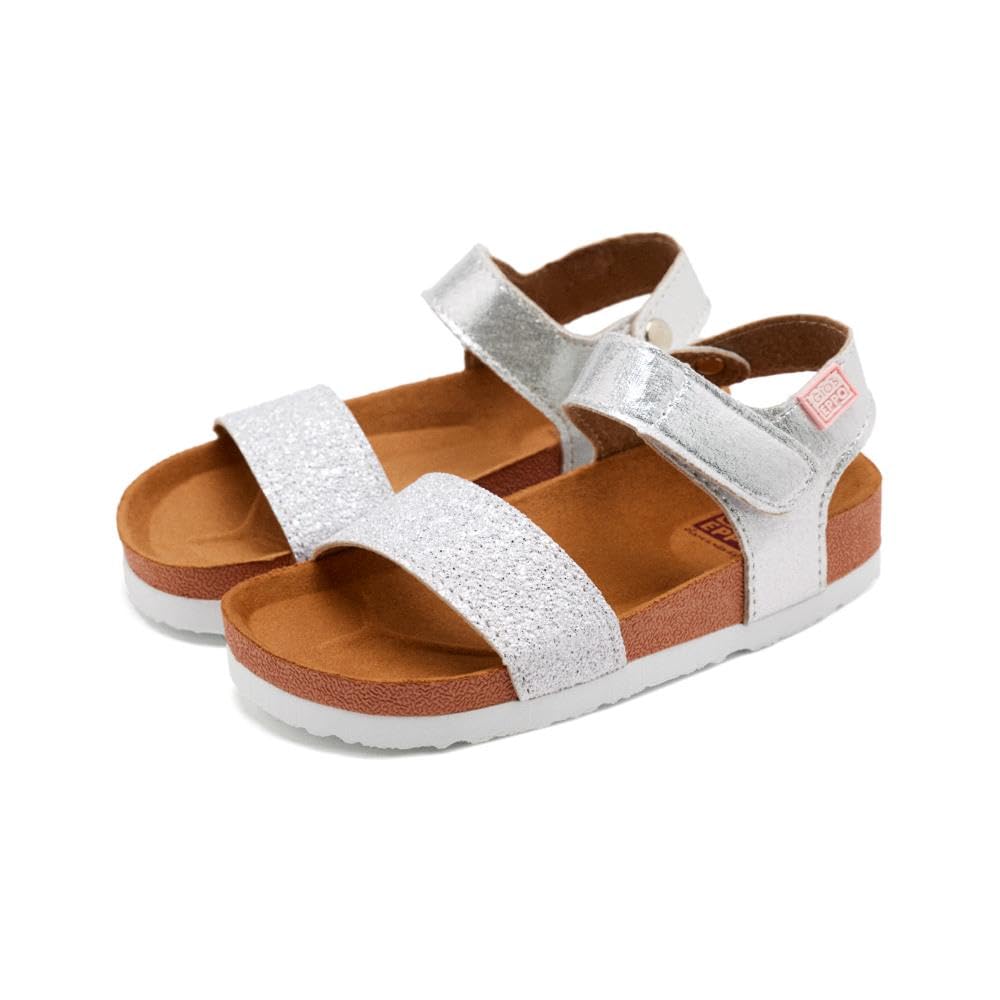 Gioseppo Girl's 47903 Open Toe Sandals, Silver (Plata 000), 13 UK Child