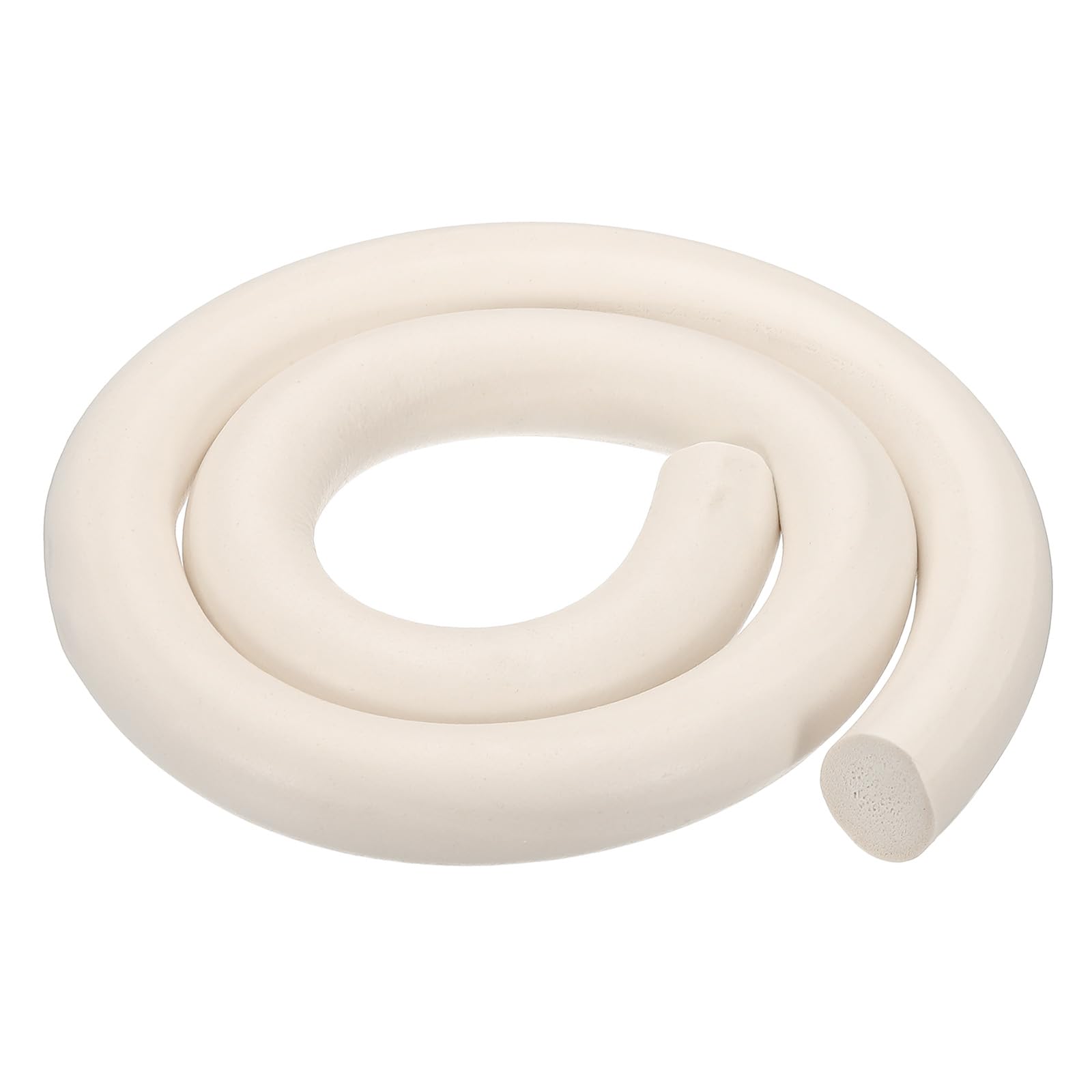 PATIKIL Silicone Foam Seal Strip, 1M(3.3FT) 30mm(1.18") Dia Backer Rod Round High Density Solid Sponge Rubber Weather Stripping Cord for Sealing Gap Blocker Insulation, White