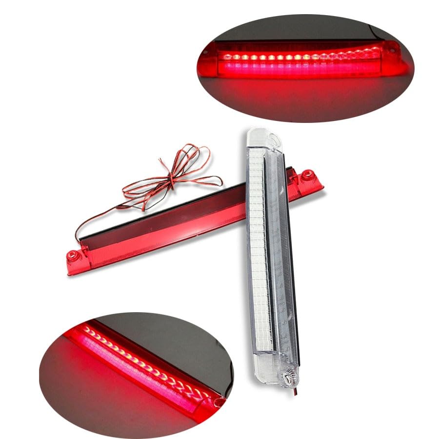 12V 18 LED Red High Mount Third Brake Light Bar – Universal Tail Stop & Reverse Lamp