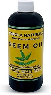 Neem Oil 16 Oz- 100% Natural and Pure, Cold-Pressed and Unrefined Neem Oil 16oz/473ml