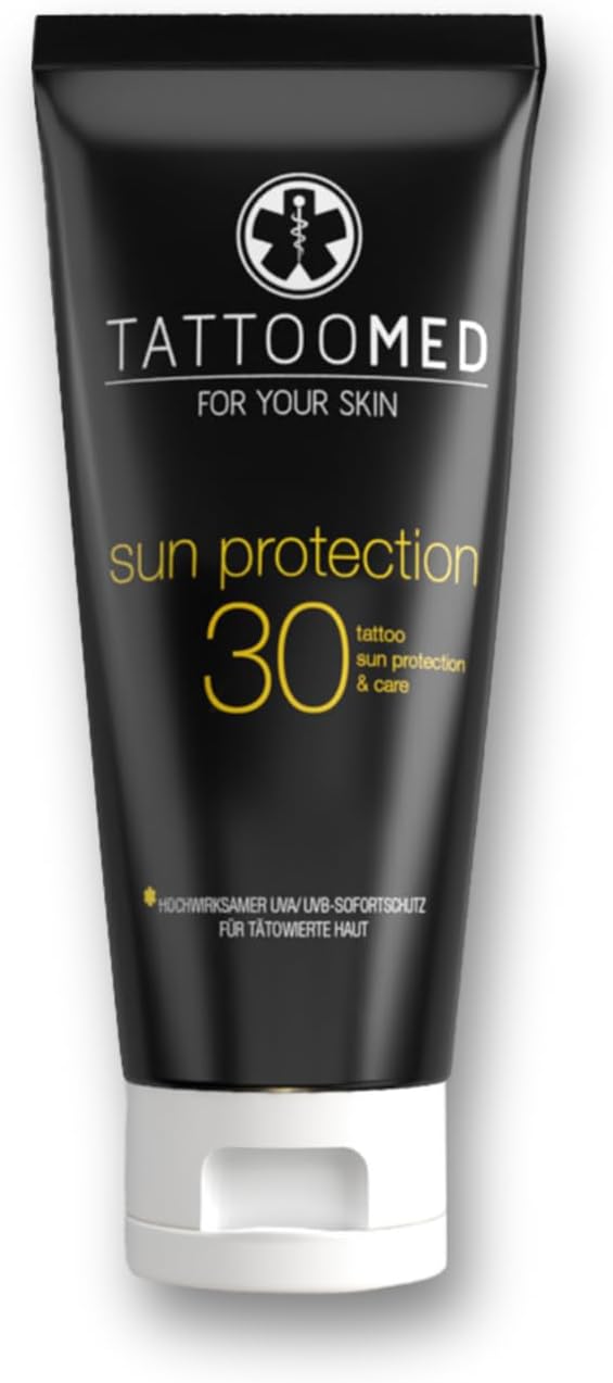 TattooMedSun Protection FPS25 - Sun Cream For Protecting Sensitive Tattoos from Solar Radiation - (1 x 100ml)