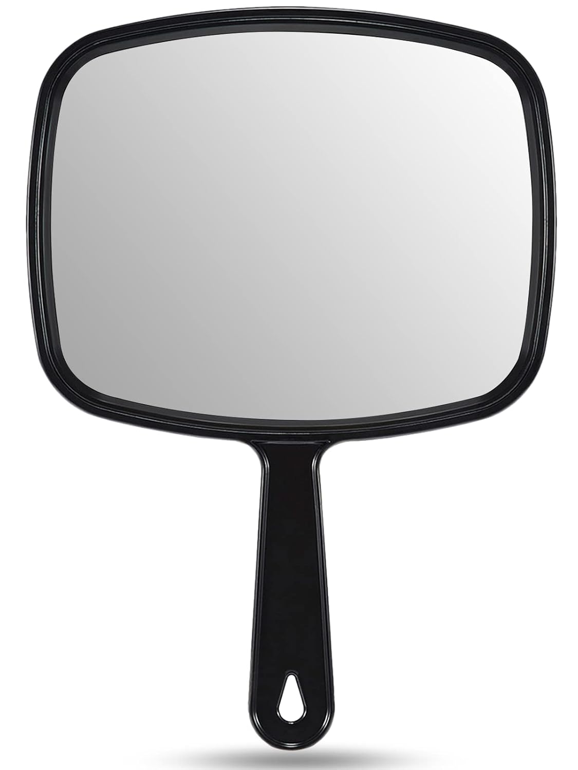 OMIRO 9 3 L x 6 6 W Hand Mirror All Black Handheld Mirror with Handle