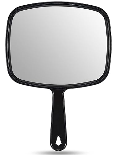 OMIRO 9.3" L x 6.6" W Hand Mirror, All Black