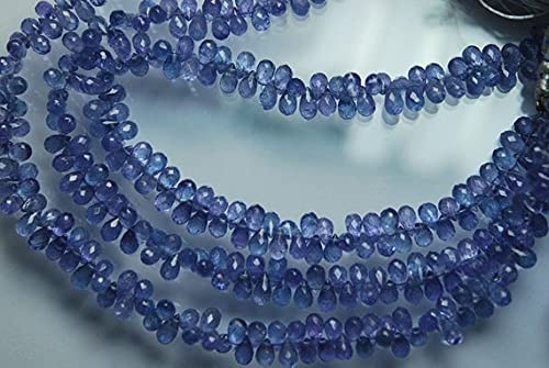 Tanzanite bleue facettée pour création de bijoux en perles de pierres naturelles