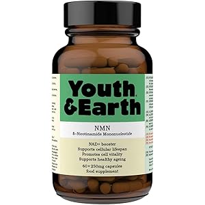 Youth & Earth NMN Nicotinamide Mononucleotide – Capsules Met Vertraagde Afgifte 250mg – Nad Booster-Supplement (250MG)