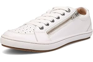 Taos White Leather Sneakers for Women