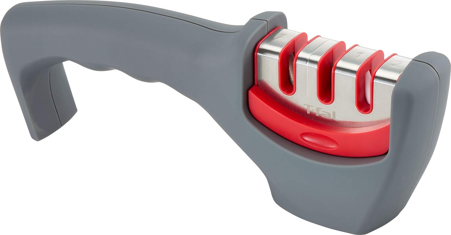 ティファール 包丁研ぎ 研ぎ器 手動 砥石 「インジニオ シャープナー」 握りやすい 滑りにくい K25805