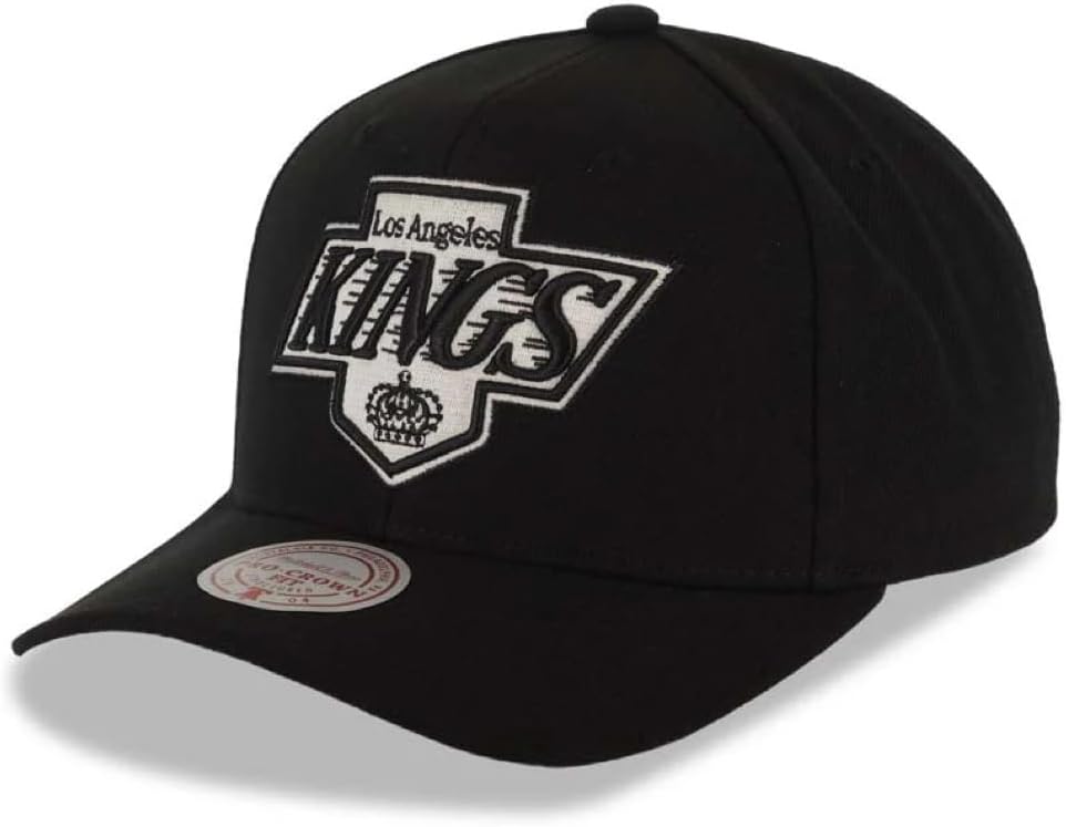 Mitchell & Ness Los Angeles Kings NHL Panda Pro Snapback Hat Cap, Black