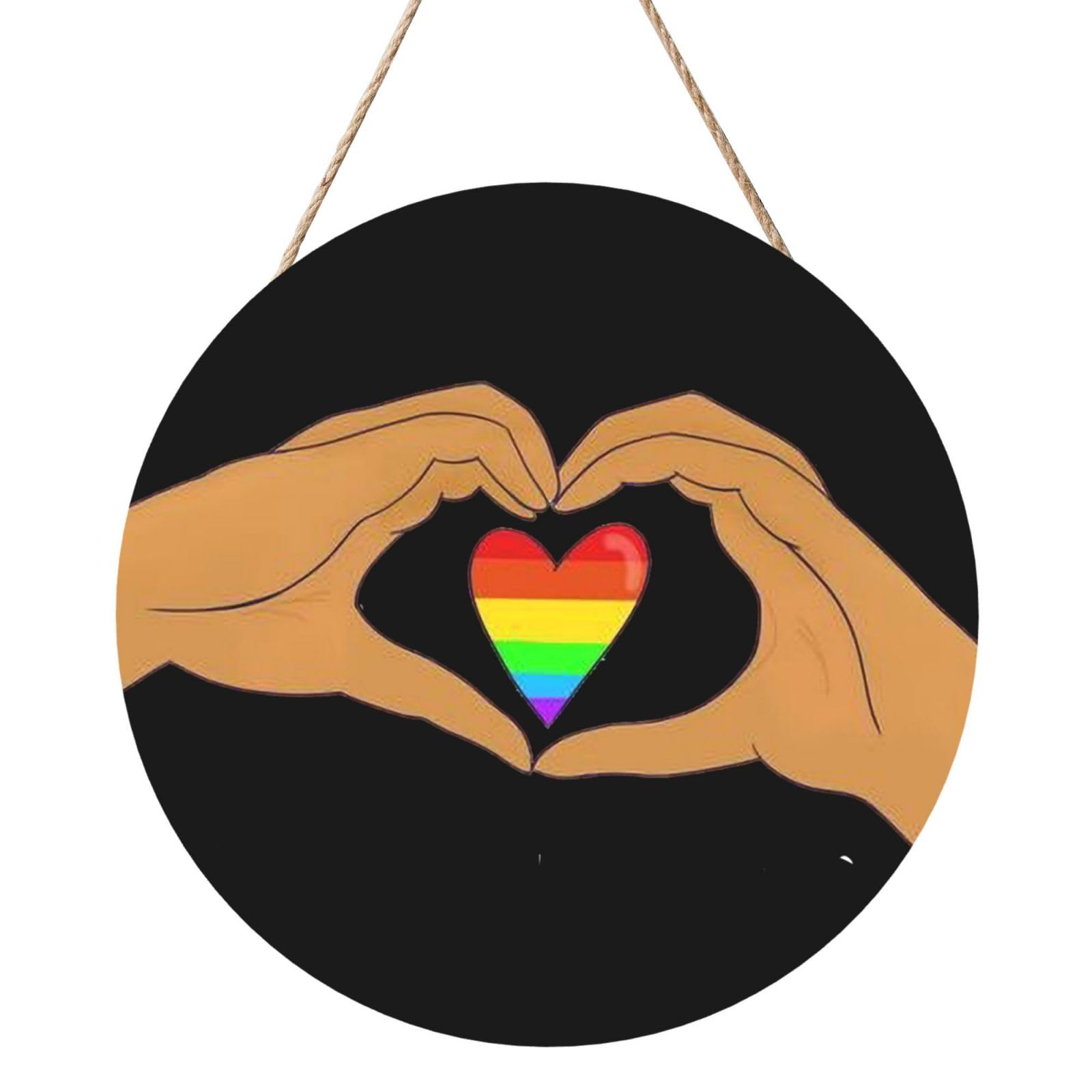Pride Month Lgbtq Gay Pride Ally Door Signs Plaques Wood Welcome Sign For Front Door Wall Hanging For Home Farmhouse Office Classroom Party Decoration