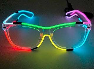 LED Glasses, Light Up Rave Glasses LED Party Glasses Light Up Rave Glasses Battery LED Glasses