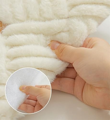 Miniatura 3 de EORNOW Juego de 124 Cojines de asiento antideslizantes de herradura, cojín para silla de comedor con lazos, cojín decorativo para silla de oficina