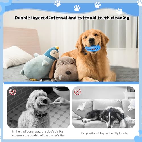 Hundespielzeug Intelligenz, Kauspielzeug für Hunde, Starker Naturkautschuk und Zahnpflege, Kleine und Große Hunde Hundespielzeug Unzerstörbar – Bild 6