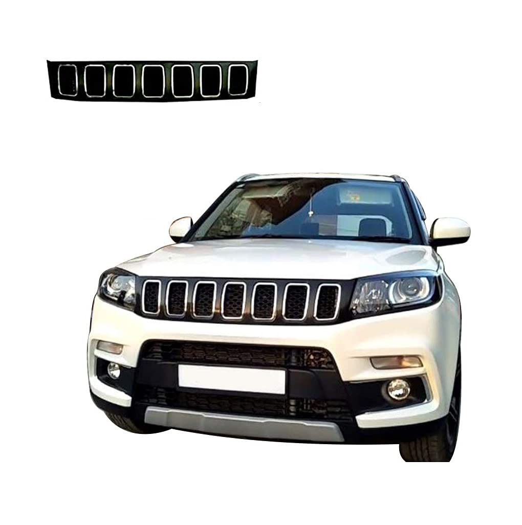 Sponsored Ad - Car Compass Style Front Grill Compatible with Vitara Brezza Type 1(2016-2019)