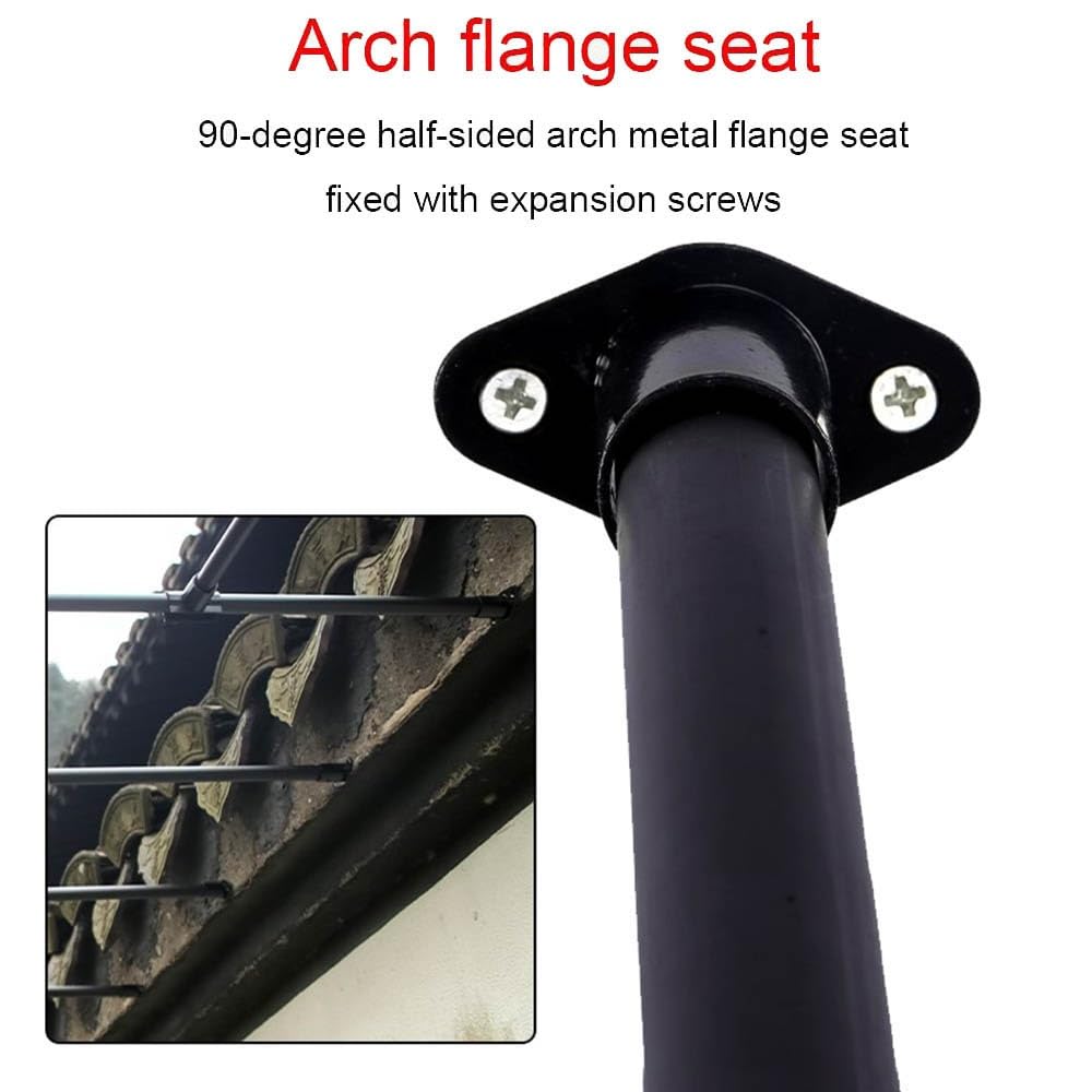 Arbor ad arco in acciaio da 2,5 m – Traliccio da giardino a mezzo arco, telaio in metallo nero resistente per piante rampicanti, matrimoni, eventi, decorazioni paesaggistiche, decorazioni per cortile