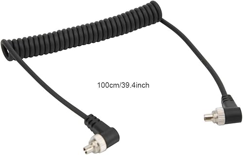 Miniatura 7 de Cable de sincronización de línea flash de PC a PC, 39.4 in, macho a macho, cable de sincronización de PC para cámara y luz de flash, cable de