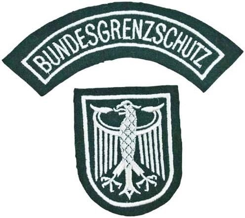 West German Border Guard Shoulder Patch & Tab - Bundesgrenzschutz