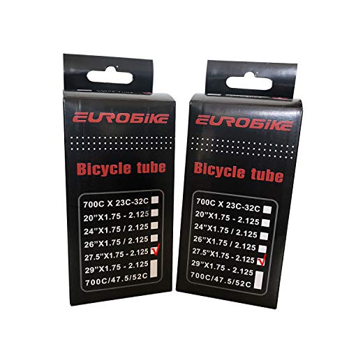 LZBIKE Bicicleta tubo interno 2 peças de rodas dianteiras e traseiras 27,51,95~2,125 27,5 polegadas