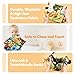 hahaland Baby Books 0-6 Months,Infant Tummy Time Toy Sensory Toys 6 to 12 Months Touch Feel Book Travel Toy Gifts for Boy Girl 0-3 Month Baby Shower Christmas Birthday Gifts Stocking Stuffers (Single)