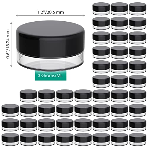 Sample Containers, Lip Balm Containers, Sample Jars, Small, 3 Gram, 50 Pk - image 2