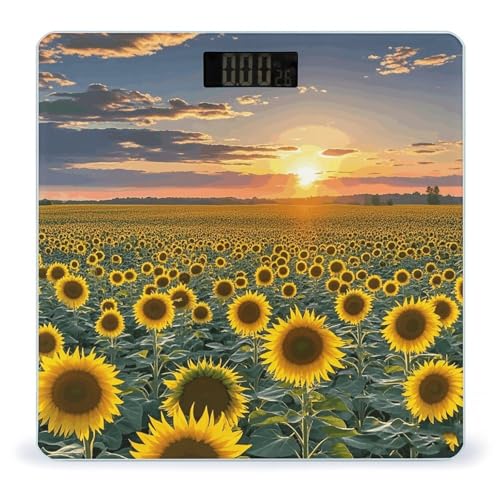 Báscula Digital de Baño con Pantalla LCD y Vidrio Templado miniatura 1