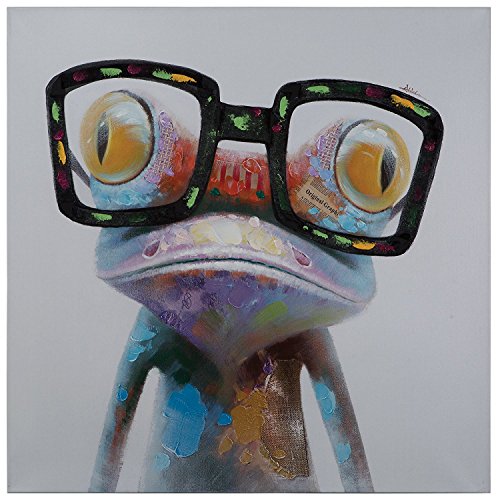 Yosemite Home Decor ARTAC0288 Hipster Froggy Multi, 40.00