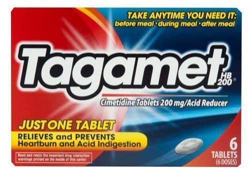 Tagamet 200 mg Tablets, 6 ct (Pack of 6)