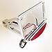HTTMT MT301-T-CD Chrome Side Mounted Flat License Plate Bracket w/Led Tail Light Brake Light 1 inch Axles Compatible with Harley Davidson Dyna Glide Fat Bob Street Bob XL 883 Hugger Sportster