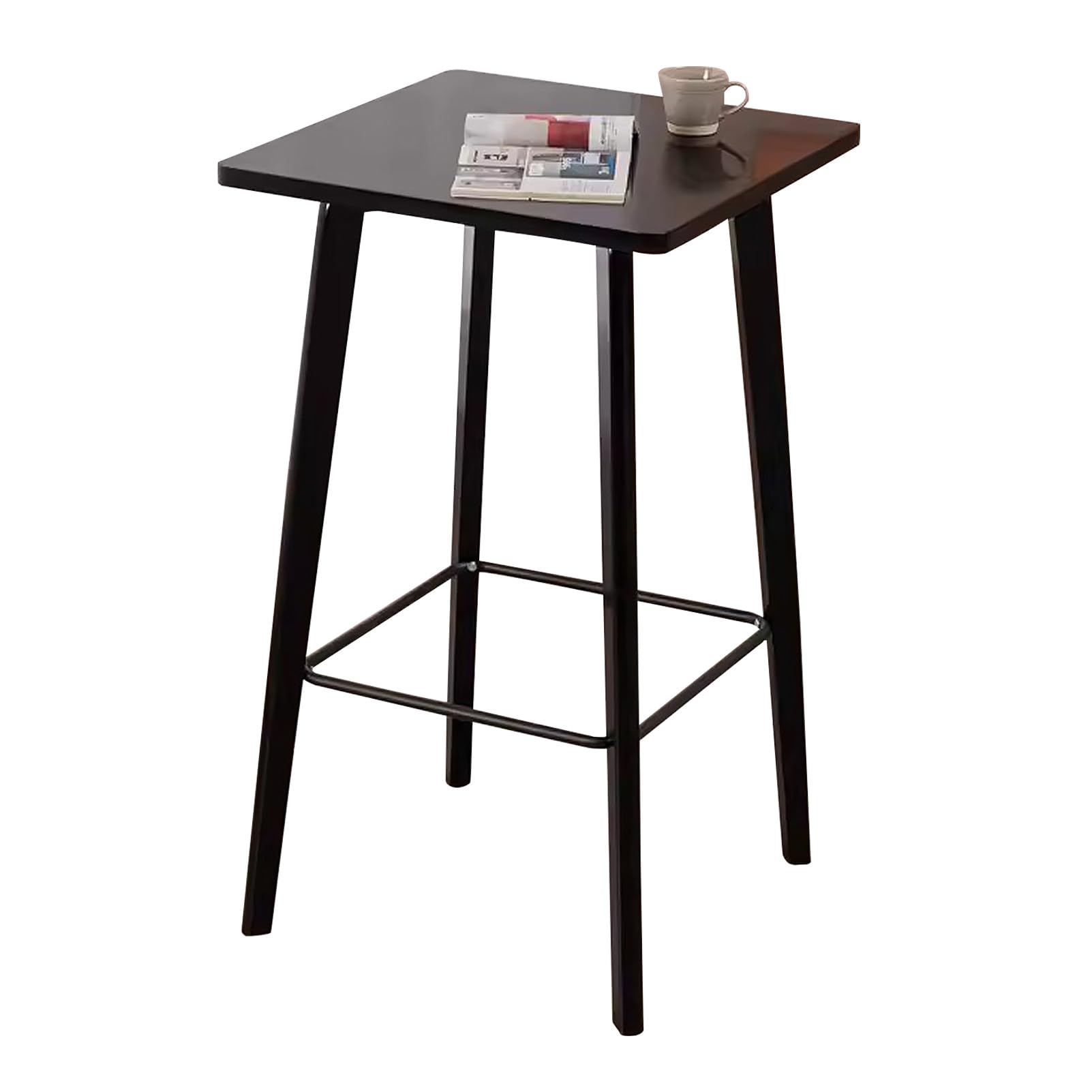 Amazon.com: MARIYCH Black 40 Inch Tall High Top Square Bar Table