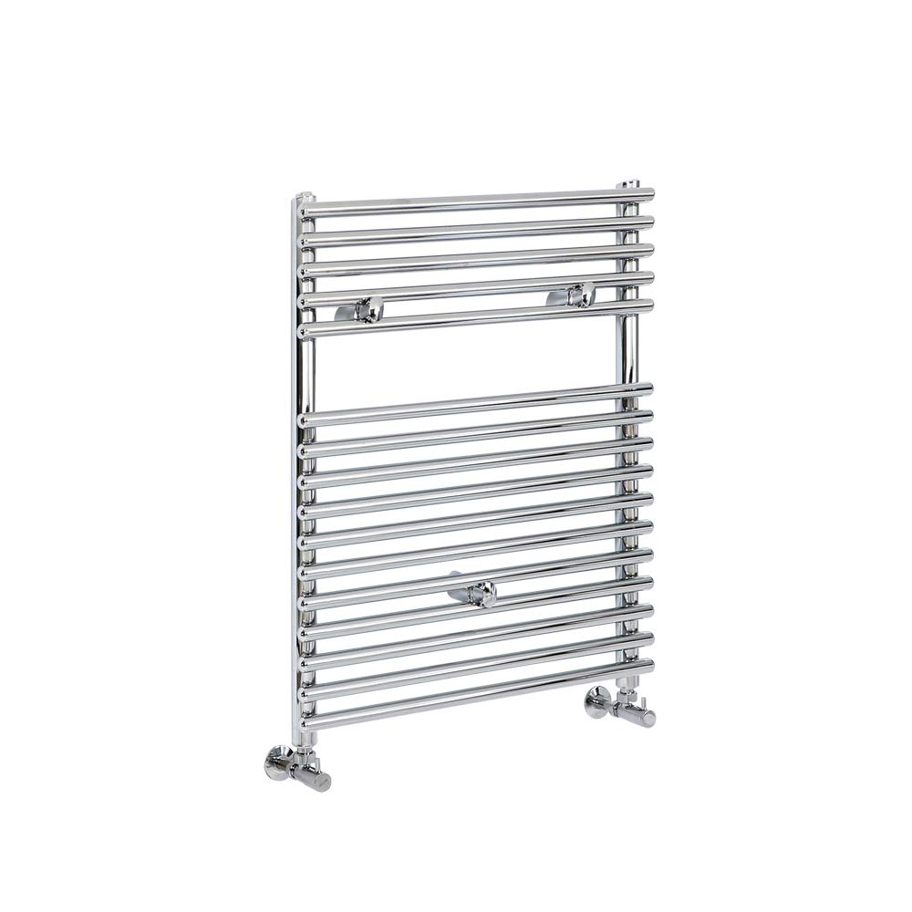 Milano Chrome Arno Bar On Bar Heated Towel Rail - 730Mm X 450Mm