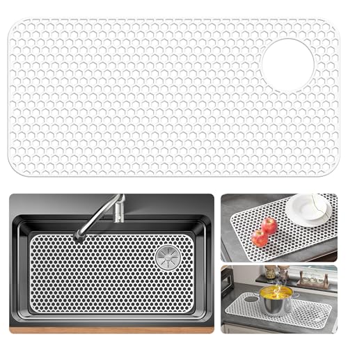 Bestjing Silicone Sink Protector For Top Right Drain