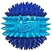 Nerf Dog 3.7in TPR 3-Part Spike Squeak Ball Dog Toy - Dark Blue/Light Blue