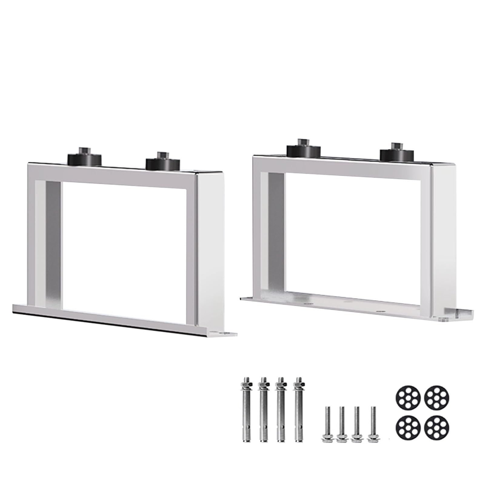 Staffe per Condizionatore Esterno, Supporto da Terra Universale Antiurto, Staffa per Condizionatore Unità Esterna, Acciaio Inox 201, per 1-5P(54x15cm/21x6in)