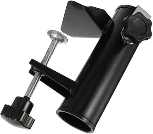 Miniatura 5 de YARNOW Paraguas de montaje para sombrilla al aire libre, mesas portátiles, cubierta portátil, abrazadera para sombrilla de playa, soporte para