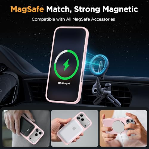Image of Miracase for Translucent 18 Pro Max Phone Case, Pink