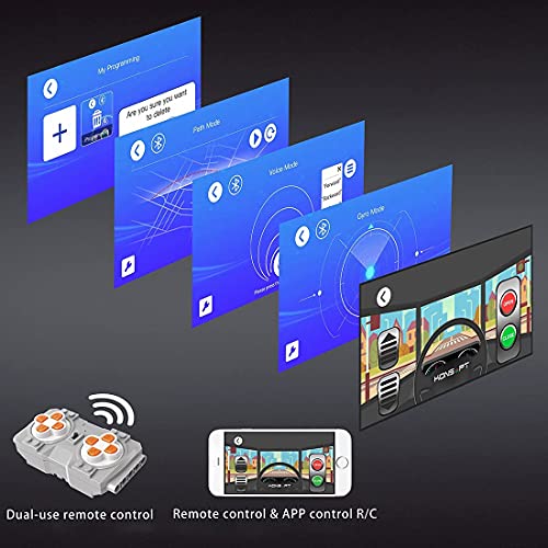 EWWEEQQ Technologie Doppeldecker Bus Baukasten 1:16 24 GHz/App RC Bus Modellbaukasten mit Motor und Fernbedienung 3542… – Bild 6