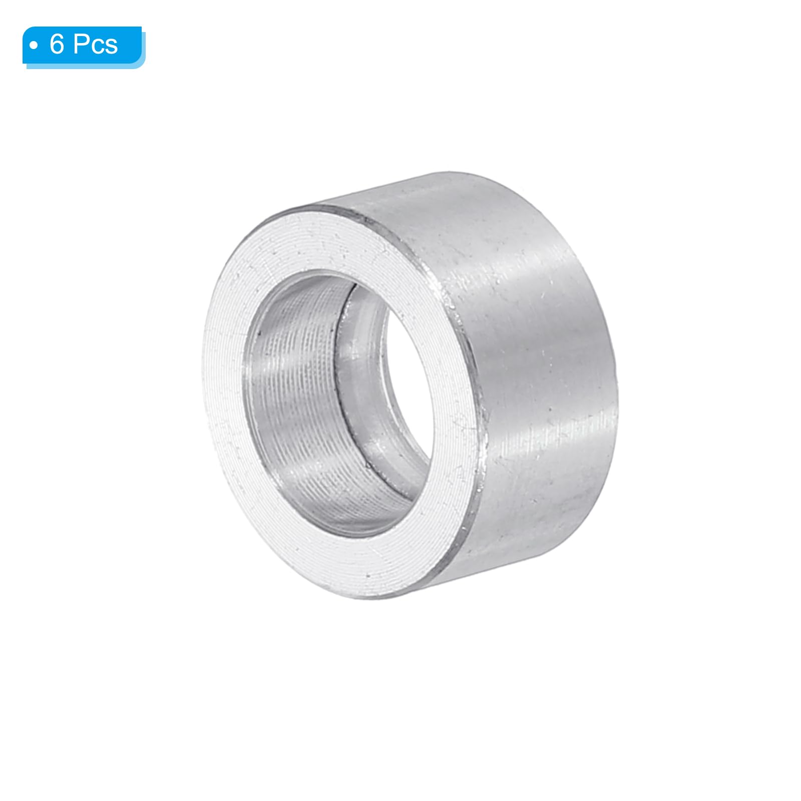 PATIKIL M10 Aluminum Spacers, 6pcs 3/8" x 5/8" Round Metal Spacers for 3/8 or M10 Screw Bolts - Image 3