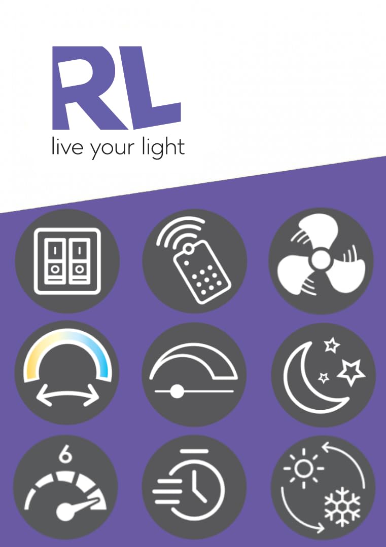 Reality Leuchten LED Deckenventilator mit Beleuchtung Stockholm R64262131, Kunststoff Weiß matt, 6 Geschwindigkeiten, Sommer- Winterbetrieb, Fernbedienung, Dimmer, Timer, Nachtlicht, Lichtfarbe