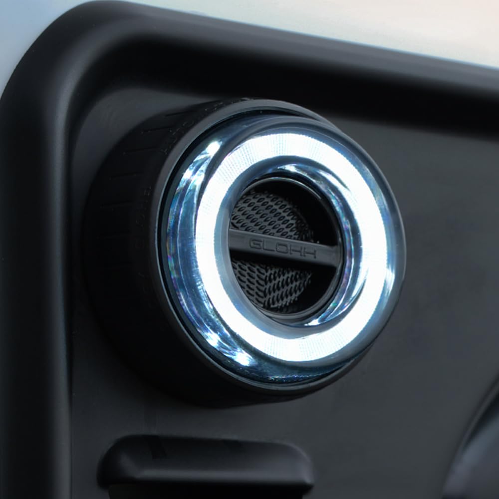 Glohh Światła przednie LED GL-2 kompatybilne z Landrover 90/110 1983-1990 & Defender (LD) 1990-2016 - Przezroczyste (4-częściowe)