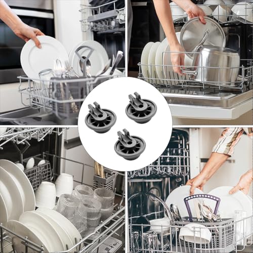 8er Spülmaschine Rollen Spülmaschine Ersatzteile Universal Unterkorb Korbrollen Set Universal Korbrollen für Viele Gängige Bosch Siemens Geschirrspüler