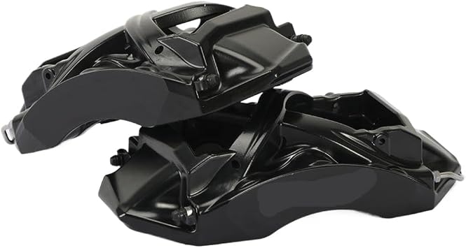 ICOOH Aluminum 6 Pot Brake Caliper Carbon Ceramic Disc Rotor Compatible With F34 F30 F80 E82 E90 E92 E93 Models Braking System UpgradeBlack caliper