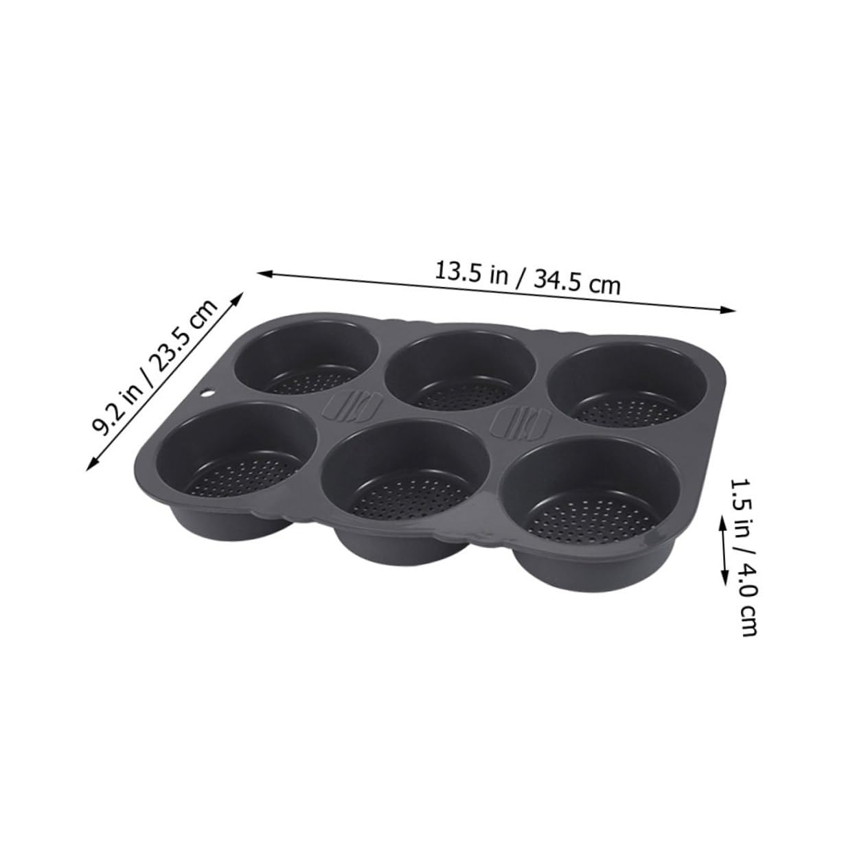 Unomor Non-Stick Pan Silicone Burger Mold Reusable Burger Ring Molds Bread Tins